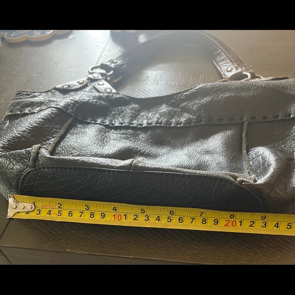 The Sak black with brown straps, leather bag. - Picture 5 of 9